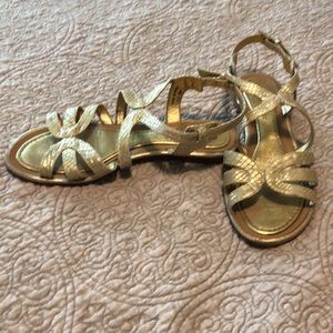 Kate Spade Ankle Strap Gold Sandals